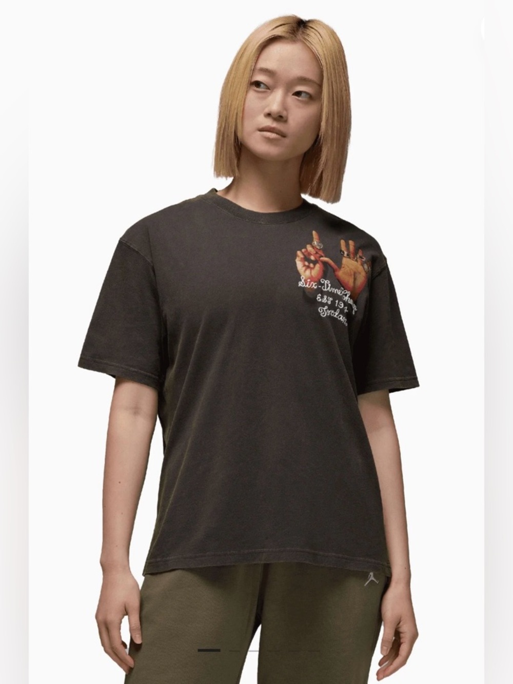 Jordan Air WOMENS JORDAN 6 RINGS GRAPHIC TEE M
